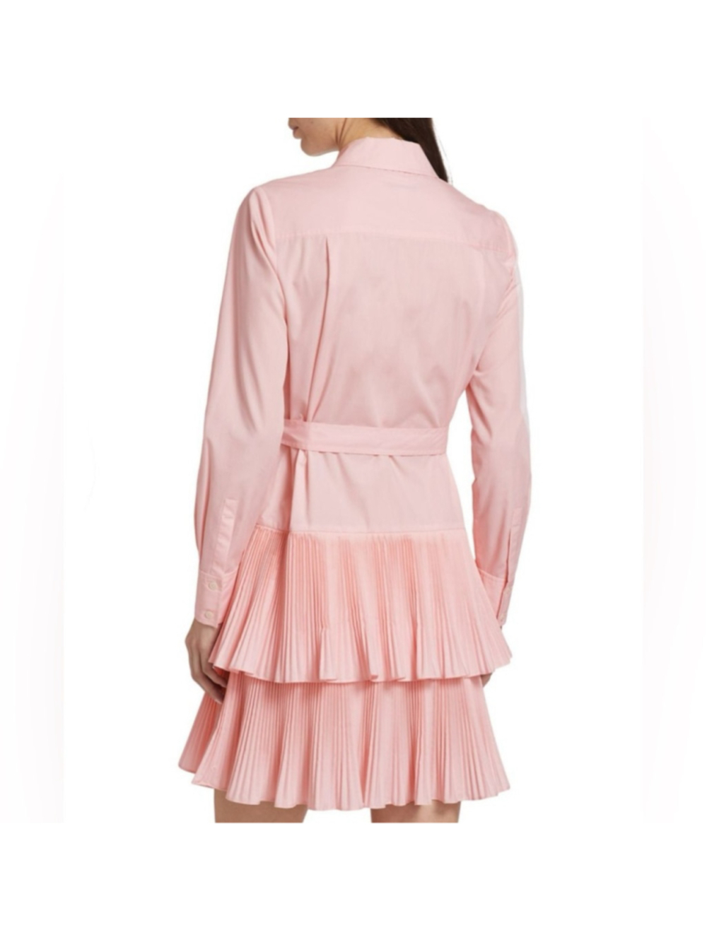 10 Crosby Derek Lam Stirling Plisse Mini Dress - Picture 2 of 15